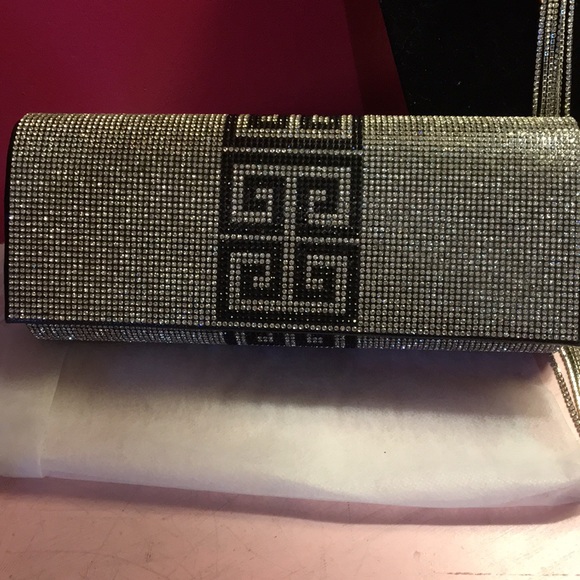 NWT Ladies bling clutch with bling choker - Picture 2 of 9